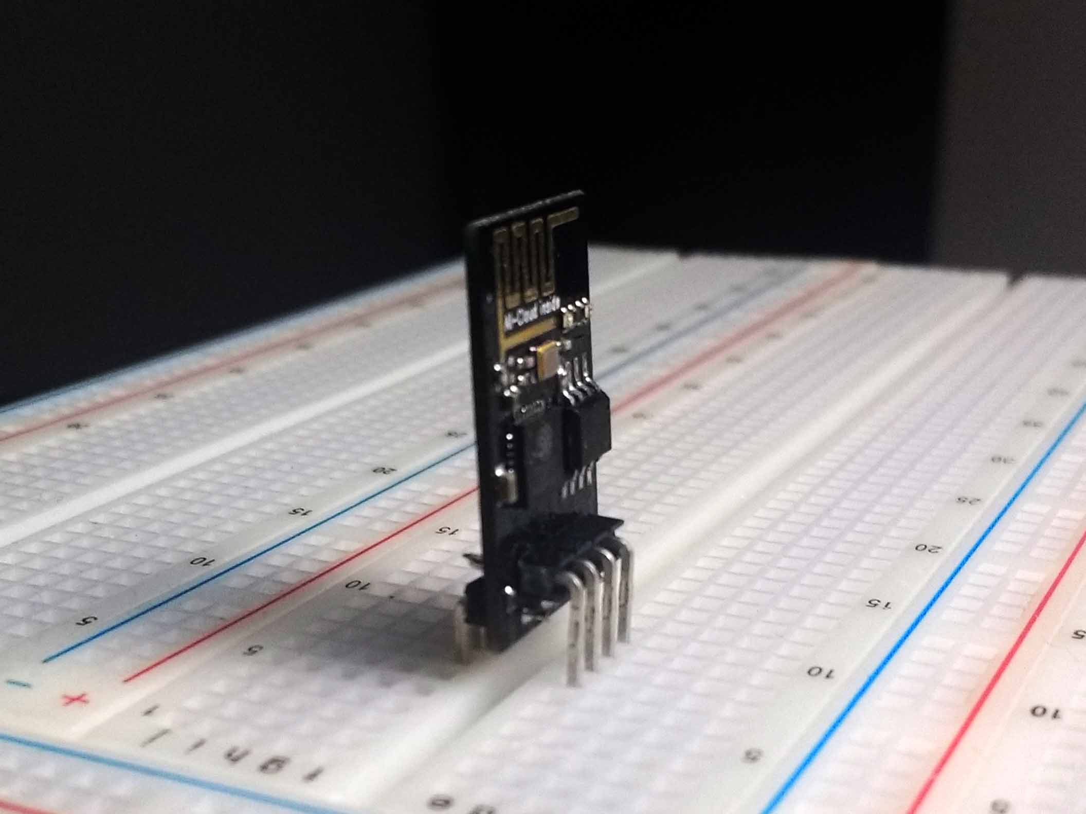 ESP-01 with L-shaped pins for breadboard compatibility